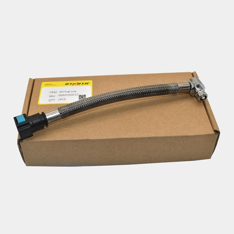 OTNOTR NEW Stainless Upgraded EFI Fuel Gas Line Replacement 62900-01D Compatible with Harley Touring 2007 Softail 2001-2017 - Image 1